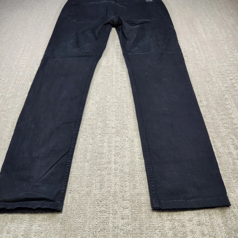 7 For All Mankind Jeans Men 33x32 Slimmy Tapered Luxe Performance Plus Black